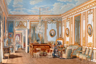 O estudo da imperatriz Eugenie em Saint-Cloud, 1860